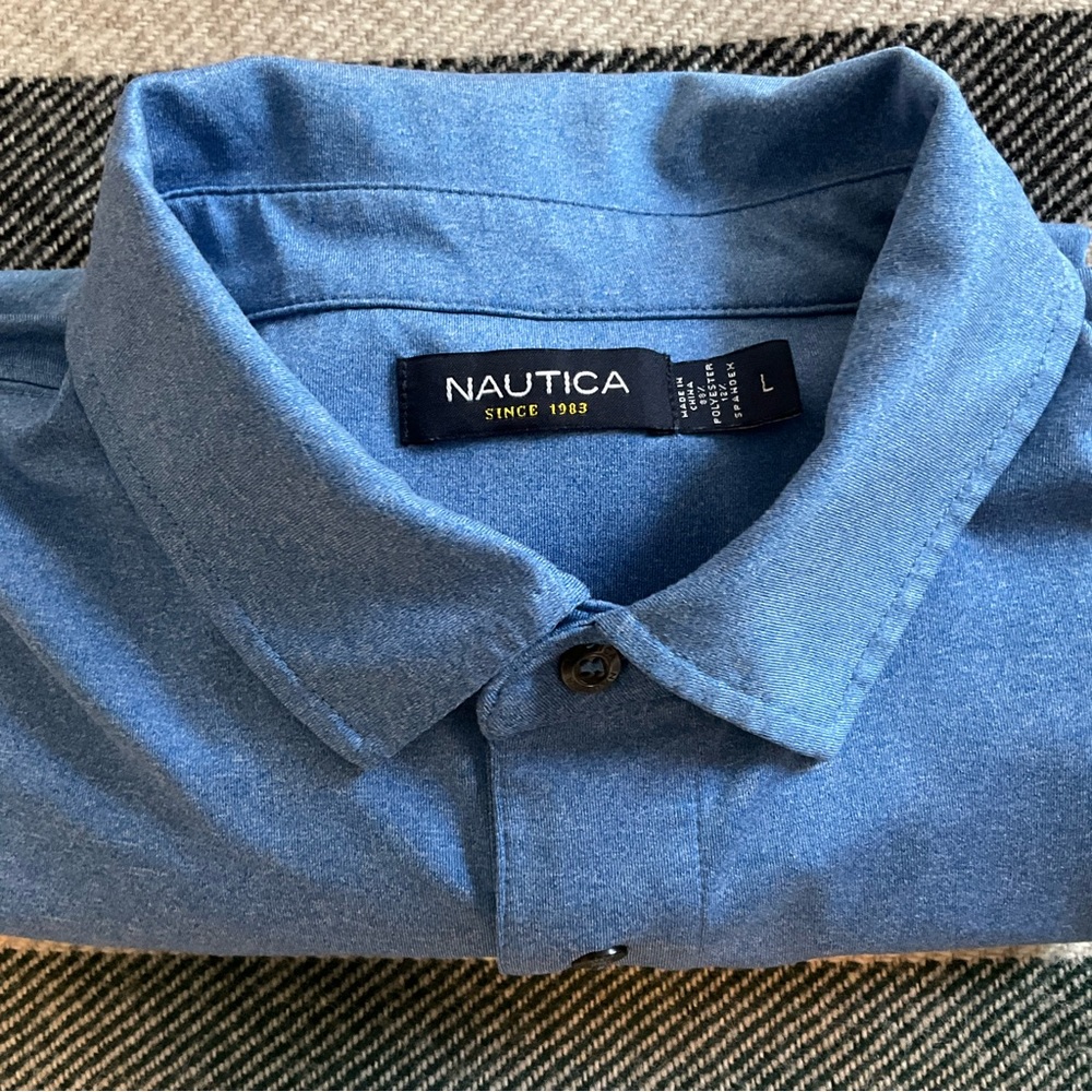 Nautica Performance Polo in Light Blue size Mens Large - Picture 4 of 8